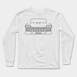 1959 AMC Rambler classic car black outline graphic Long Sleeve T-Shirt